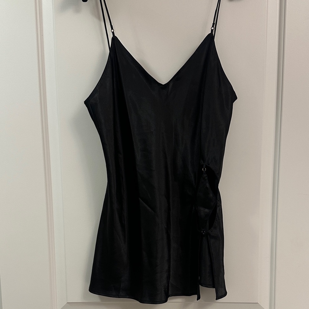 Size M Sexy Black La Senza Satin Slip
